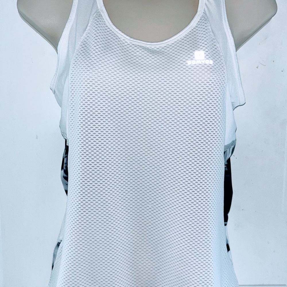 Domyos White Mesh Women's Top